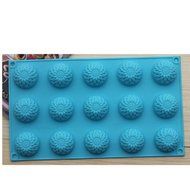 EVTECH(TM) Chrysanthemum Style Silicone Gel Non Stick Cake Bread Mousse Biscuit Ice Pudding Mold Chocolate Jelly...