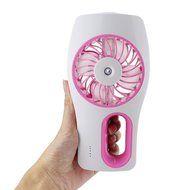 Air Conditioner Fan USB Rechargeable Handheld Portable (pink) N3