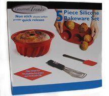 5 Piece Silicone Bake Ware Set - Nonstick 5 Piece Baking Cookware Set N2