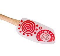 Great Value Silicone Spatulas, 3-Piece (White and Red) colorful silicone spatula set, with long slip-free wooden... N4