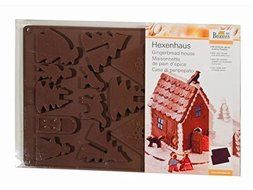 RBV Birkmann "Witch's House (38 &nbsp;Cm X 25.5 &nbsp;Cm Baking Mould Silicone/2 &nbsp;Shapes Gift Boxed With Instructions