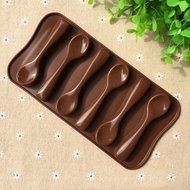 Lariy Silicone Baking Mould Spoon Design Chocolate Cake Biscuit Candy Jelly Decor