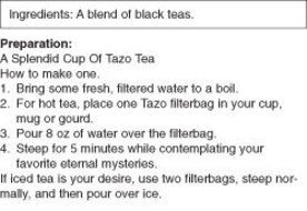 Black Tea-Awake English Breakfast Tazo Teas 20 Bag N3