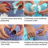 JIEPING Reusable Design Lovely Russia Decorating Mouth Converter 01 Small N8