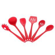 Silicone Kitchenware Suit Kitchen Tools Set Spatulas Spoons Slotted Turner Ladle Cooking Utensils.