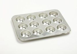 Kitchen, Dining &amp; Bar Heavy-Duty Gauge Tin Mini Muffin Petite Cupcake 12 Cup Pan