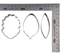 FOUR-C Cupcake Tools Cattleya Orchid Fondant Cutter Set Gum paste Flower for Cake Decoration Color Silver N4