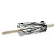 Thunder Group Croissant Cutter Pastry Roller Stainless Steel with Plastic Handles CRCCT038