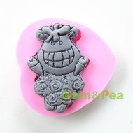 Mom&amp;pea 0621 Happy Sheep Shaped Silicone Mould for Fondant Cake Sugar Paste Cake Decoration 3d Cake Toppers Mold...
