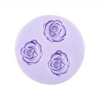 Autek Rose Fondant Soap Cake Cookie Decorating Silicone Mold #147 N2