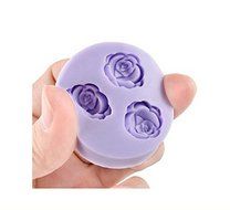 Autek Rose Fondant Soap Cake Cookie Decorating Silicone Mold #147 N3