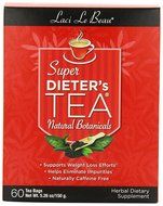 Laci Le Beau Super Dieter's Tea, All Natural Botanicals, 60-Count Box (Pack of 2)