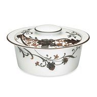 Mikasa Cocoa Blossom 2 qt. Covered Casserole Dish