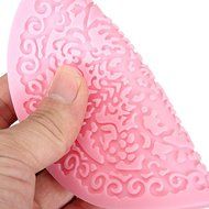 Cross Snowflake Fondant Cake Silicone Lace Mold Circular Flower Molds N3