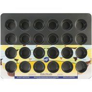 Premium Wilton 24 Cup Mini Cavity Muffin Bakeware Pan and a Jamie Potato Masher Combo