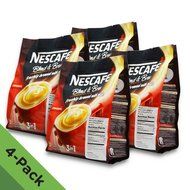 4 PACK ★ Nescafe Improved 3 in 1 Original (was Regular) Pre mix Instant Coffee ★ Creamier, Tastier ★ Make Your...