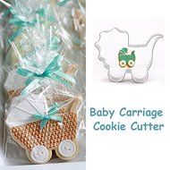 Stainless Steel Baby Carriage Shape Cookie Cutter Cake Baking Mold shopping N3