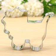 Stainless Steel Baby Carriage Shape Cookie Cutter Cake Baking Mold shopping N6