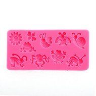 Bhbuy 1*bakeware Pink Insect Shape Silicone Baking Mold Jelly Cake Pan Mould DIY Tools N2