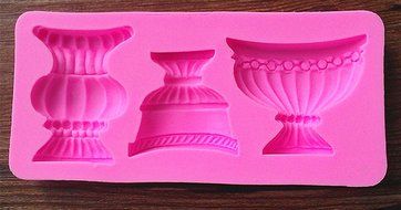 Design 551 European classical flower vase Silicone Mold,Sugar Mold, Chocolate Mold, Cake Decoration Tool N4