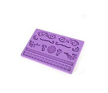 Autek Embossed Flowers Silicone Fondant Cake Cookie Cutter Edge Border Decoration #115 N2