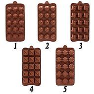15 Holes 5 pattern Cake Mold Fondant Cake Molds Soap Chocolate Mold For The Kitchen Baking Cake Tools -Pier 27