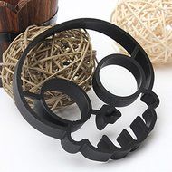 "Silicone Skull Egg Frying Mold Breakfast Pancake Mould" shopping N4