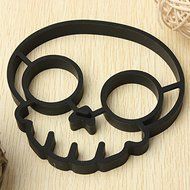 "Silicone Skull Egg Frying Mold Breakfast Pancake Mould" shopping N9