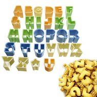 28Pcs Plastic Alphabet Letter Cake Biscuit Baking Mould Fondant Cookie Cutters shopping N2