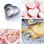 Fashionclubs 12pcs Stainless Steel Cutter Mold For Cookie/Biscuit/Sugar/Egg/Fondant/Vegetables/Fruit N3