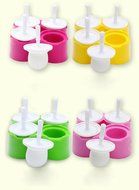 Lariy 2/4 Cavity Silicone Cup Mold Ice Mold Cake Chocolate Lollipop Mold Baking Tools