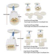 NEW high quality Moon Cake Moulds Hand Pressure Round &amp; Square DIY Biscuits Molds Cookie Cutters Set Cake Tools... N8