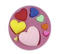 Autek Various Heart Fondant Soap Sugar Craft Cake Cookie Decorating Silicone Mold #131