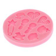 Tint 3D Baby Fondant Cake Mold,Food-grade Silicone Mold ,Chocolate Candy Soap Mold,Bakeware(Random Color)