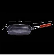 Express$ New Square Folding Frying Pan 22cm Eco Friendly Healthy Aluminium Coating Pan For Kitchen Cooking Tools N5