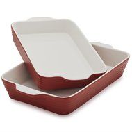 Sur La Table Stoneware Bakers M94/M95 WIN , Set of 2, Persimmon