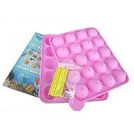 2-Piece Set 20 Holes Cake Pop Non-Stick Silicone Baking Mold DIY Baking Tool shopping N2