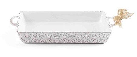 Merci Fleur De Lis Rectangular Baker