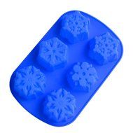 Sunsmiler 6 Even Snowflakes Silicone Cake Mold