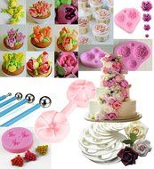 Beautiful floral decorating set for cakes (26pcs) N2