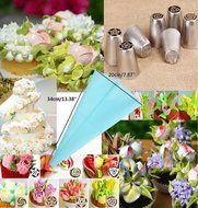Beautiful floral decorating set for cakes (26pcs) N4