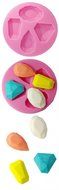 FOUR-C Silicone Fondant Mold Diamond Cake Decorating Mould Color Pink N2