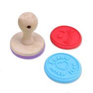 MIREN Cookie Stamp Set with Wooden Handle ,Three Different Colors and Different Interchangeable Cookie Stamps,...