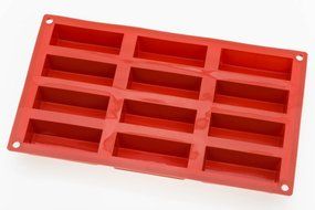 Silicone Baking Mold Mini Cakes Rectangular Shape (12 cavities/mold)