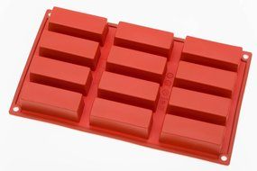 Silicone Baking Mold Mini Cakes Rectangular Shape (12 cavities/mold) N2