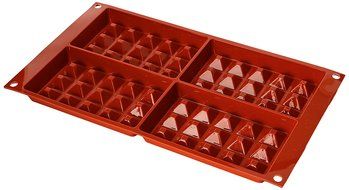 Silikomart Waffle Mould, 130 x 81mm, Terracotta