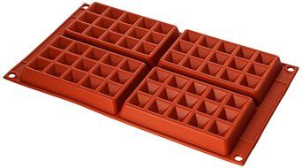 Silikomart Waffle Mould, 130 x 81mm, Terracotta N2