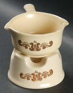 Pfaltzgraff Village Potpourri / Butter Sauce with Stand