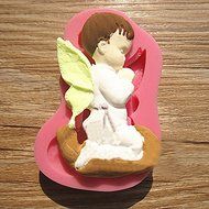 &quot;Prayed Boy Angel Silicone Fondant Cake Mold Soap Chocolate Mould&quot; shopping N7