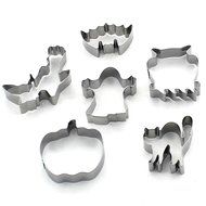 Zicome Halloween Metal Cookie Cutter, Set of 6